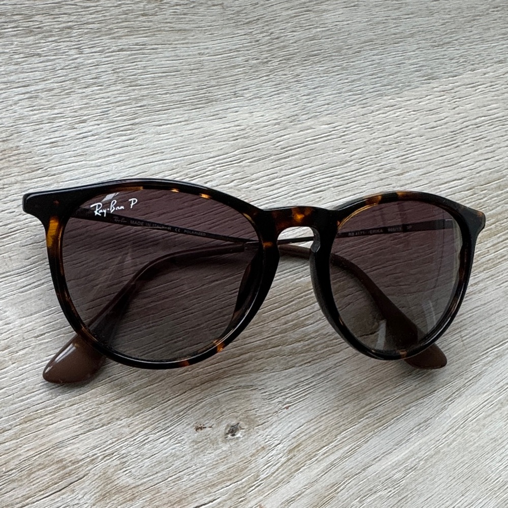 Ray-Ban Erika Classic Polarized Brown Tortoise Sunglasses